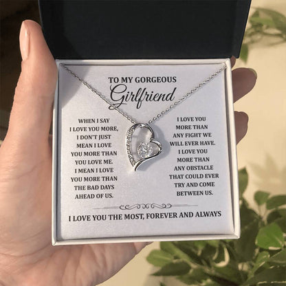 TO MY GORGEOUS GIRLFRIEND - Heart Necklace