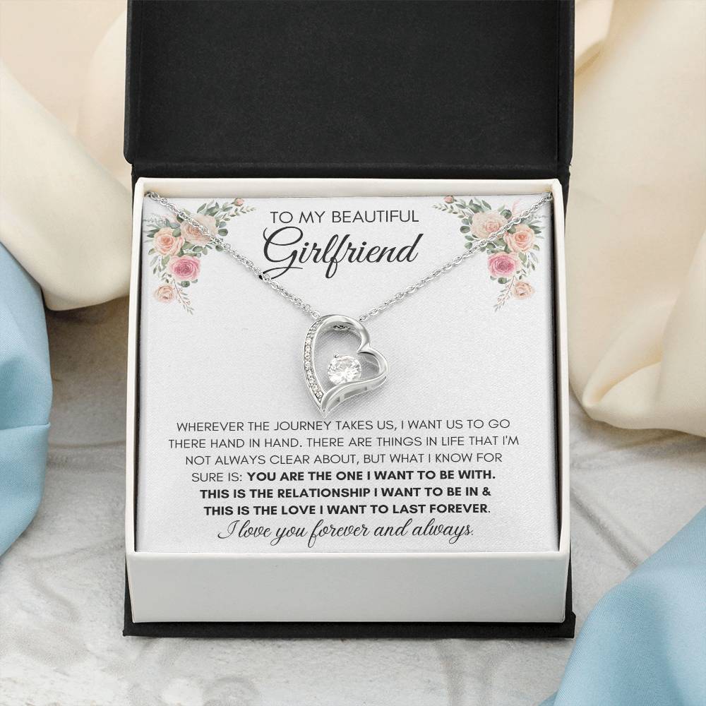 To My Beautiful Girlfriend - Heart Necklace