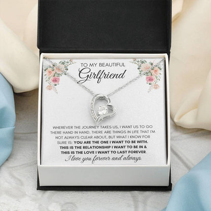 To My Beautiful Girlfriend - Heart Necklace