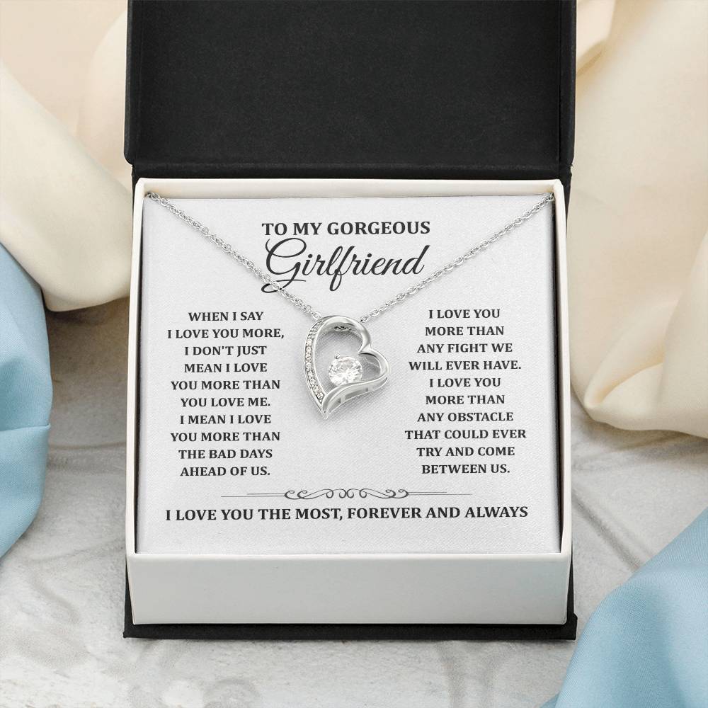 TO MY GORGEOUS GIRLFRIEND - Heart Necklace