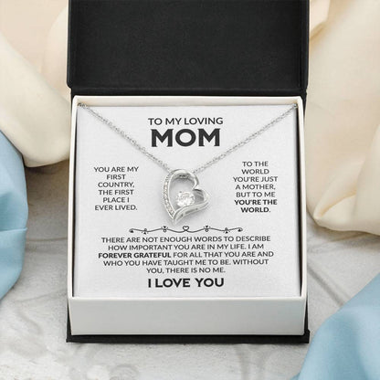 TO MY LOVING MOM - Forever Love Necklace