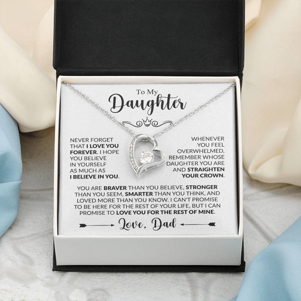 TO MY DAUGHTER - Love, Dad - FOREVER LOVE NECKLACE