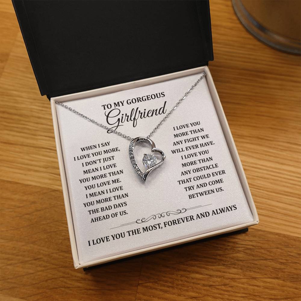 TO MY GORGEOUS GIRLFRIEND - Heart Necklace