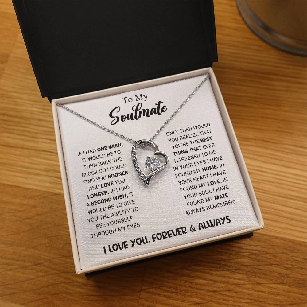 To My Soulmate - Heart Necklace