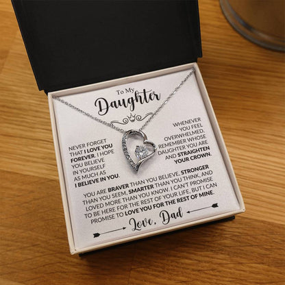 TO MY DAUGHTER - Love, Dad - FOREVER LOVE NECKLACE