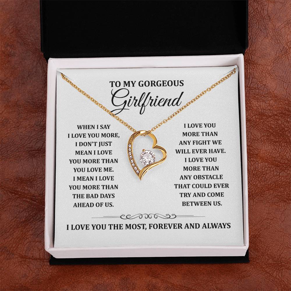TO MY GORGEOUS GIRLFRIEND - Heart Necklace