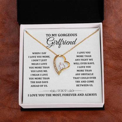 TO MY GORGEOUS GIRLFRIEND - Heart Necklace