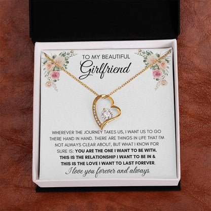To My Beautiful Girlfriend - Heart Necklace