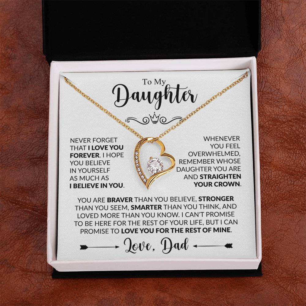 TO MY DAUGHTER - Love, Dad - FOREVER LOVE NECKLACE
