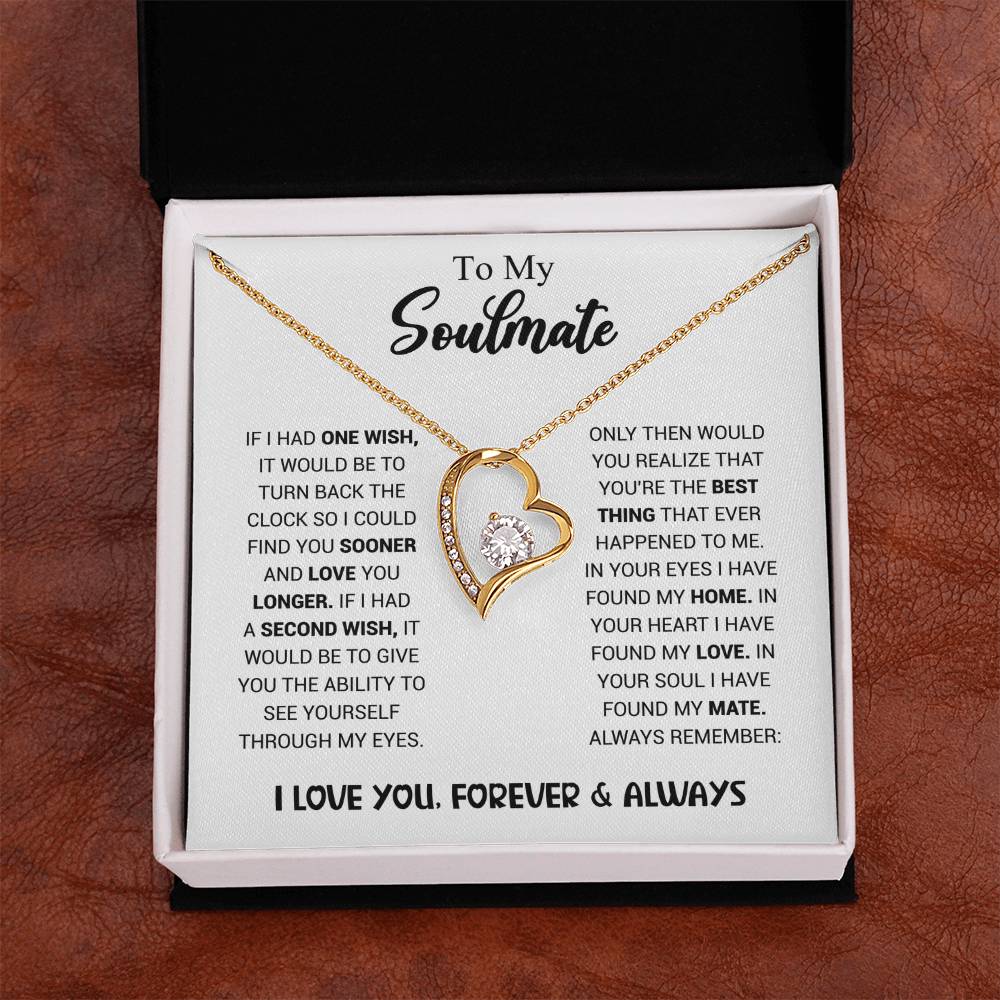To My Soulmate - Heart Necklace