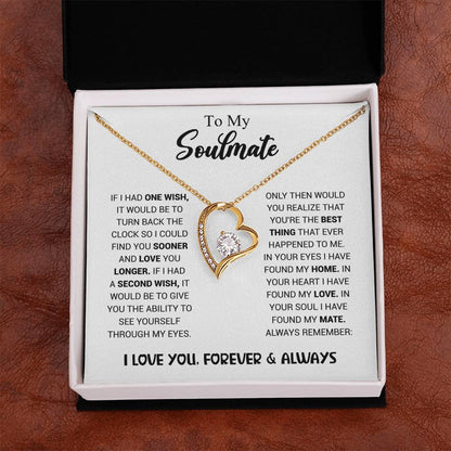 To My Soulmate - Heart Necklace