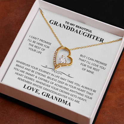 TO MY BEAUTIFUL GRANDDAUGHTER - FOREVER LOVE NECKLACE