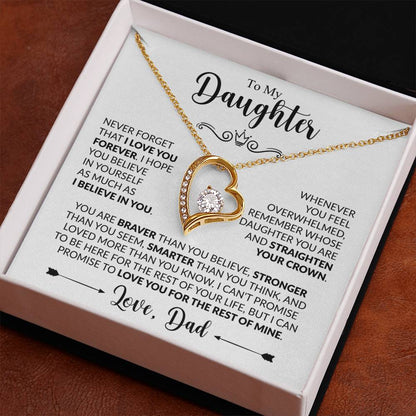 TO MY DAUGHTER - Love, Dad - FOREVER LOVE NECKLACE