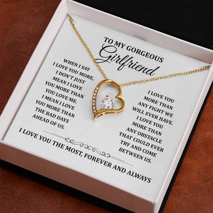 TO MY GORGEOUS GIRLFRIEND - Heart Necklace