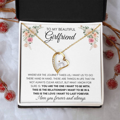 To My Beautiful Girlfriend - Heart Necklace