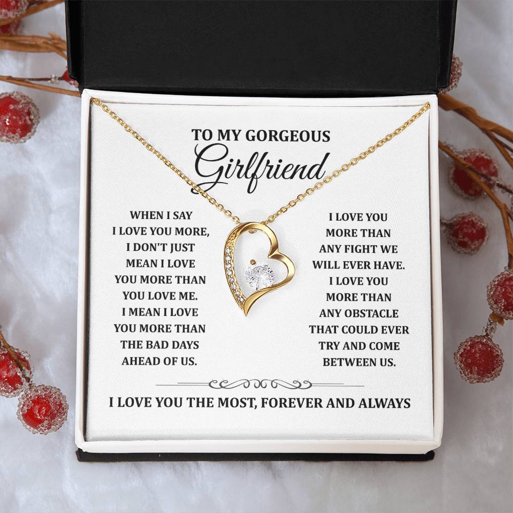 TO MY GORGEOUS GIRLFRIEND - Heart Necklace