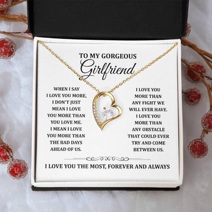 TO MY GORGEOUS GIRLFRIEND - Heart Necklace