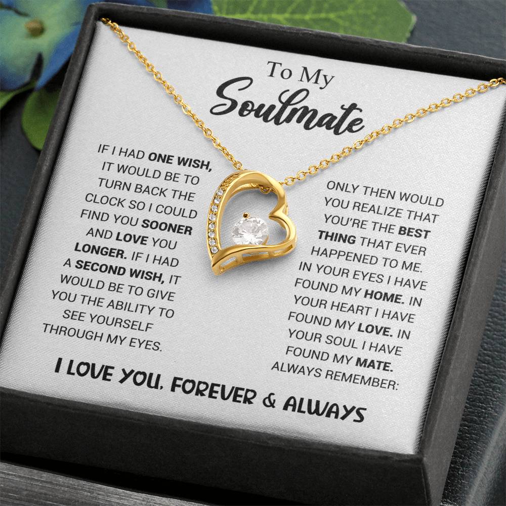 To My Soulmate - Heart Necklace
