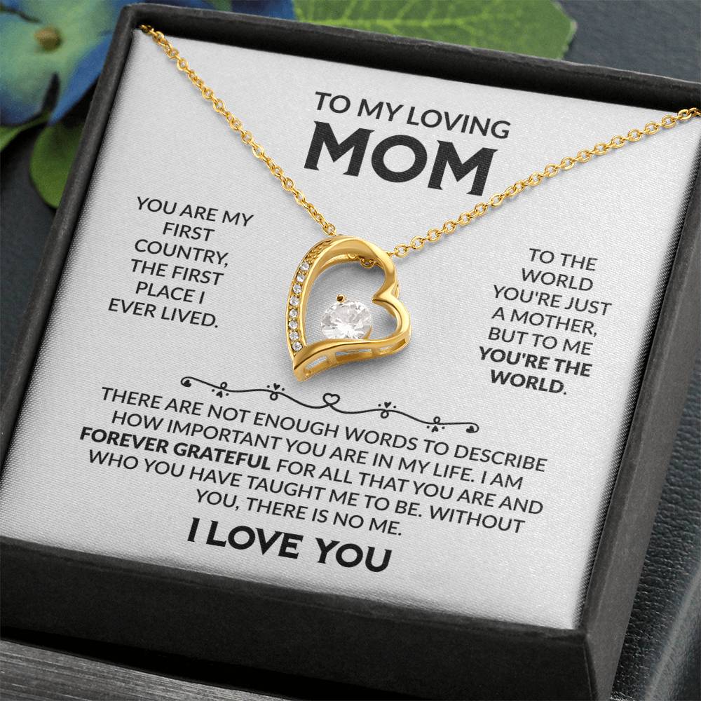 TO MY LOVING MOM - Forever Love Necklace