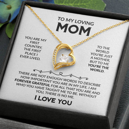 TO MY LOVING MOM - Forever Love Necklace